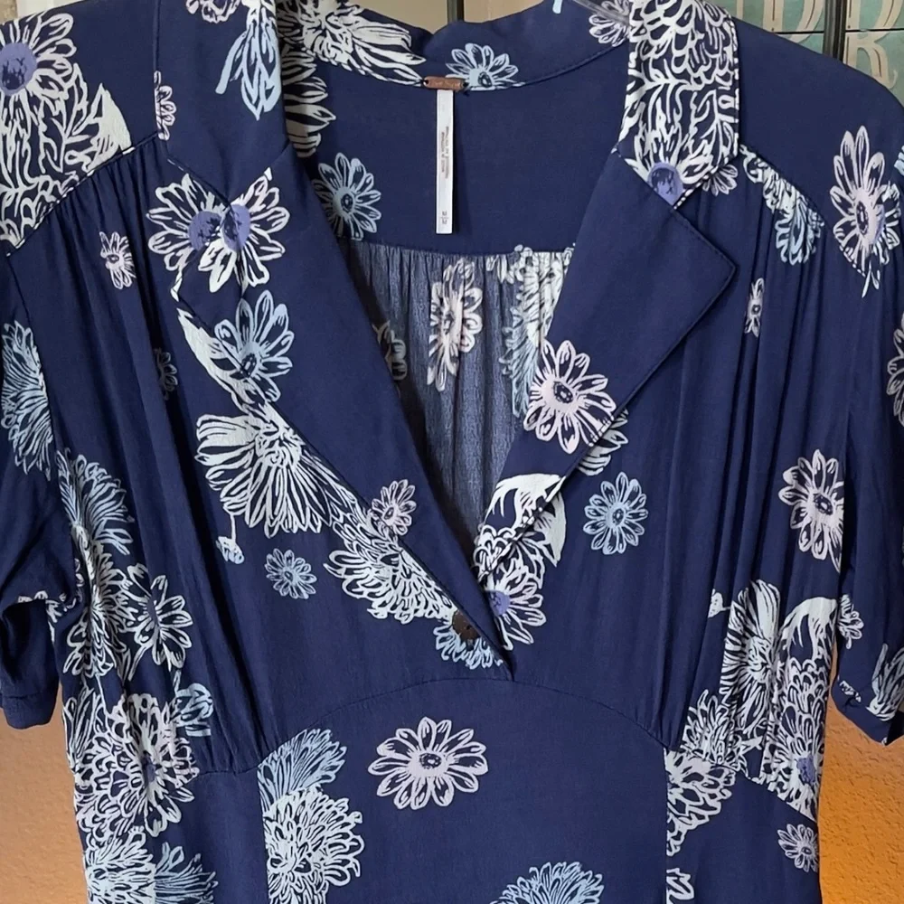 Free People | The “Blue Hawaii" Mini Dress - Picture 4 of 11